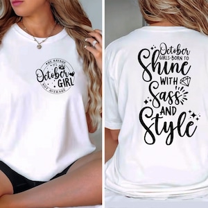 October Birthday Svg, Its My Birthday Svg, October Is My Birthday Month Svg Files for Cricut, Birthday Shirt Svg, October Girl Svg Dxf