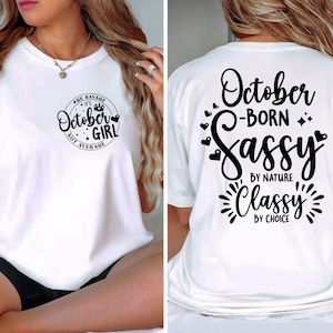 October Birthday Svg, Its My Birthday Svg, October Is My Birthday Month Svg Files for Cricut, Birthday Shirt Svg, October Girl Svg Dxf