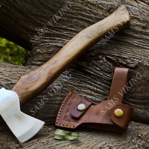 Custom handmade viking battle axe, Camping bushcraft hatchet, Birthday Gift, collectibles axe , Gift for boy Gift for him , Anniversary gift