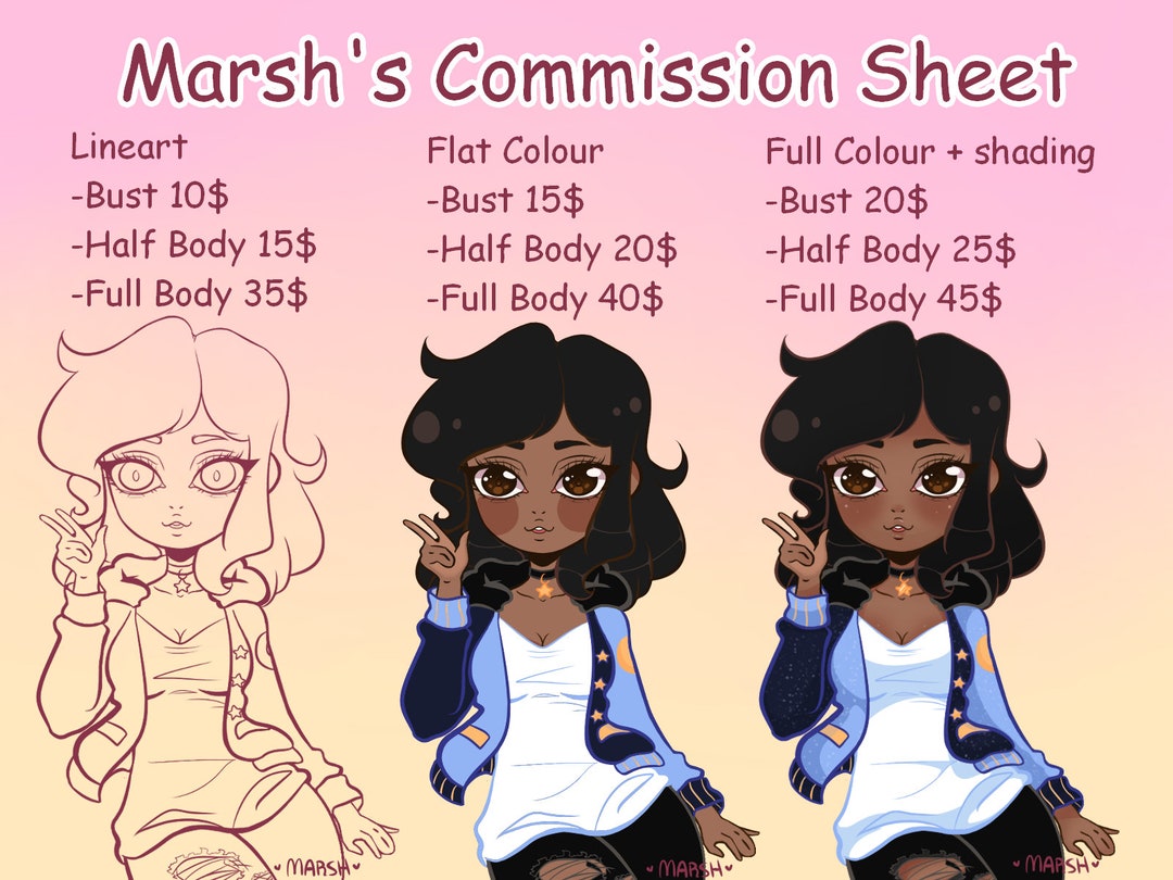 Digital Art Commissions Etsy