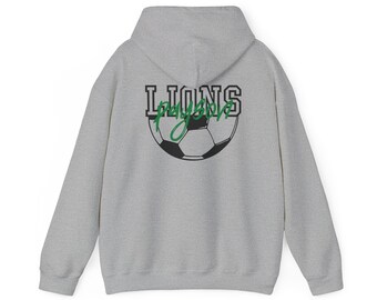 Front And Back Design Payson High School Lions Hoodie Sweatshirt For Soccer Fans And Family