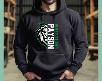 Wrestling Payson Lion Hoodie Sweatshirt