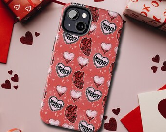 True Crime Phone Case, iPhone Tough Case, True Crime Gift for Her, Anti-Valentine iPhone Case 7 8 X XR XS 11 12 13 14 15