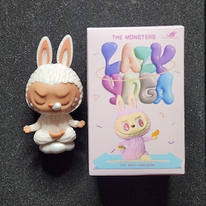 Labubu Lazy Yoga Series Figure The Monsters Single Surprise Collectible Gift
