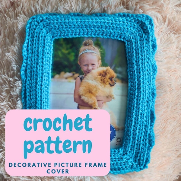 Crochet Pattern PDF "Anna" Picture Frame Cover