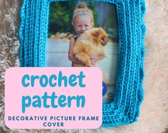 Crochet Pattern PDF "Anna" Picture Frame Cover