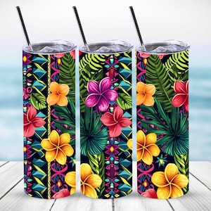 Seamless Polynesian Design Tumbler Wrap,20 oz Straight Skinny Tumbler Sublimation Design,Digital Download, PNG File, Hawaiian Tumbler Wrap