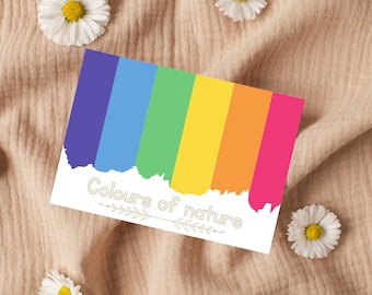 Caza de colores de la naturaleza