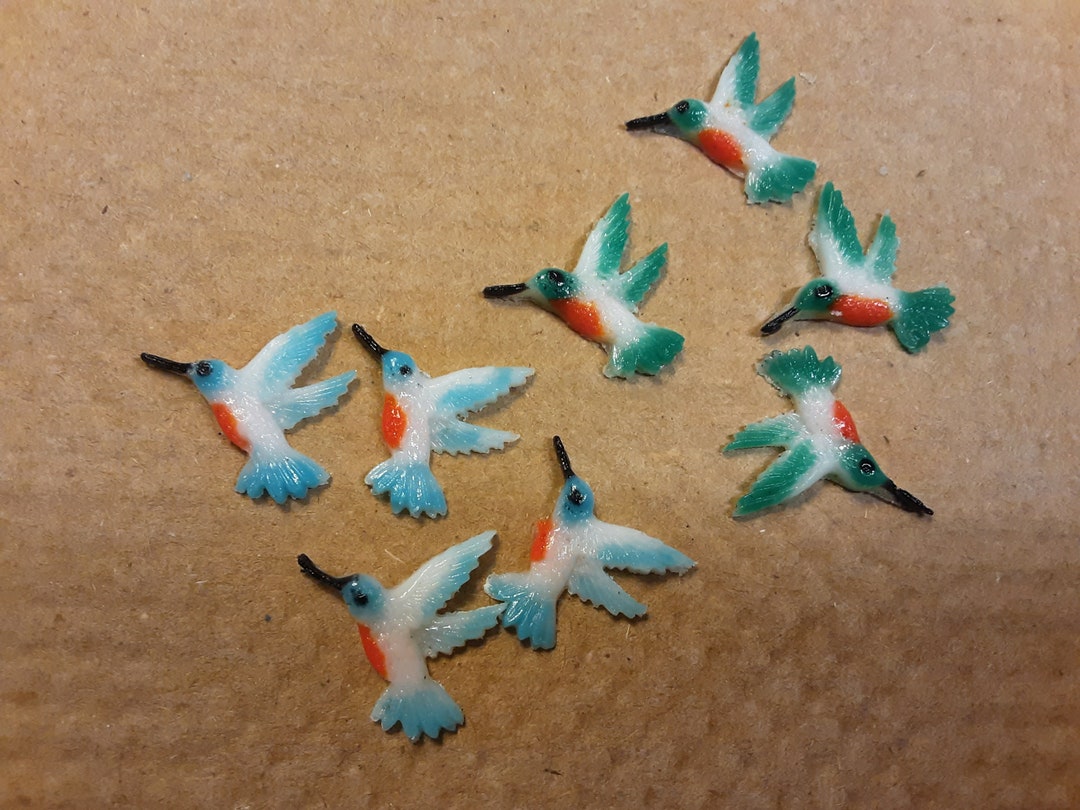 90 Coe Fused Glass Hummingbirds, Fusing, Embellishments Etsy