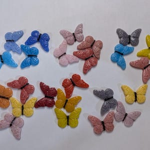 96 coe fused glass butterflies, fusing, embellishments, mosaic