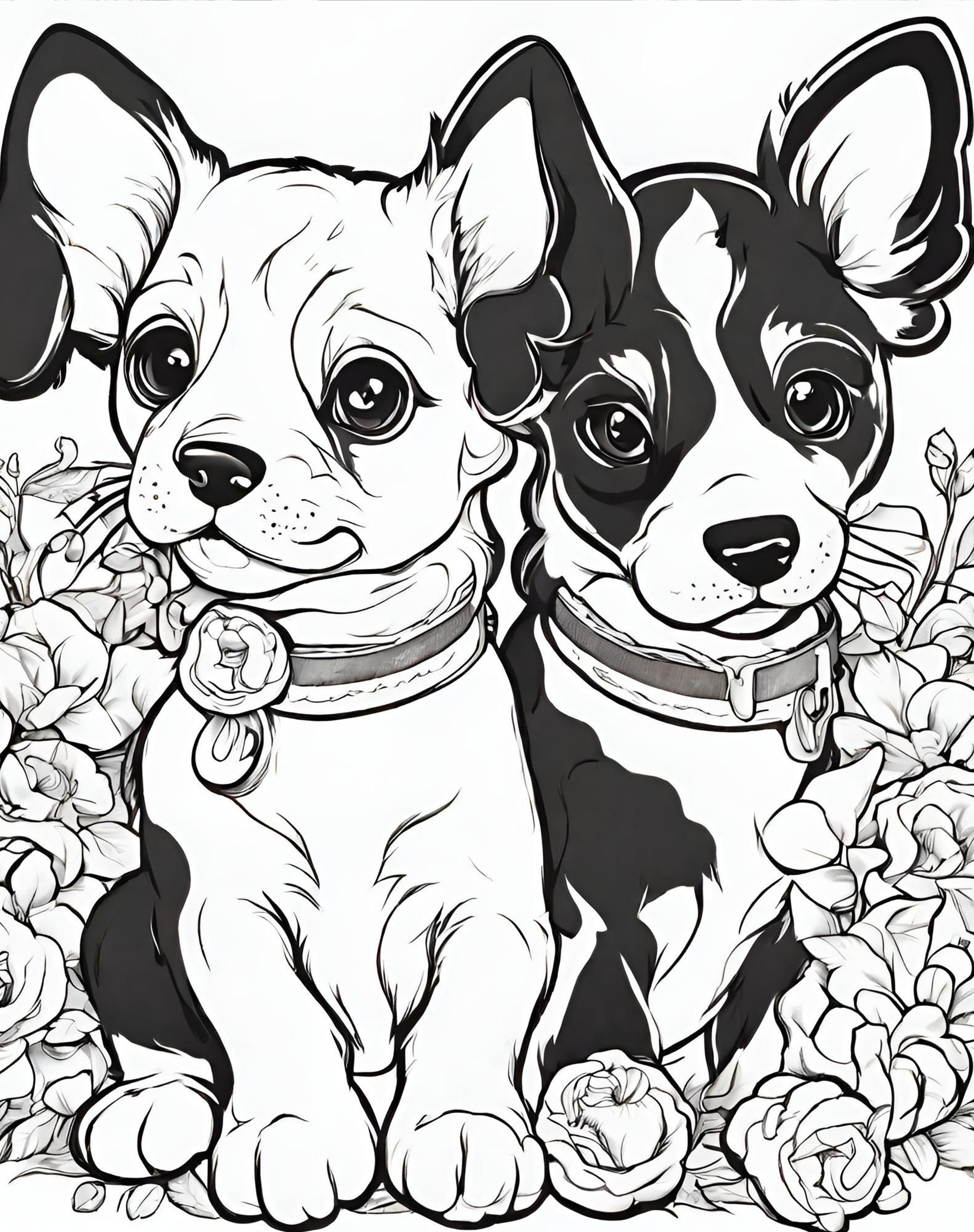 50 Printable Puppy Coloring Pages for Any Age, Animals Coloring Pages ...