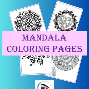 22 Mandala Coloring Pages for Adults | Printable Coloring Book | Beautiful Mandalas for Relaxation | Instant Download