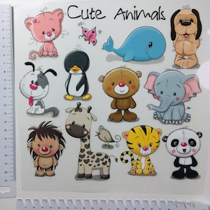 Iron-on picture Cute Animals iron-on clothing patch