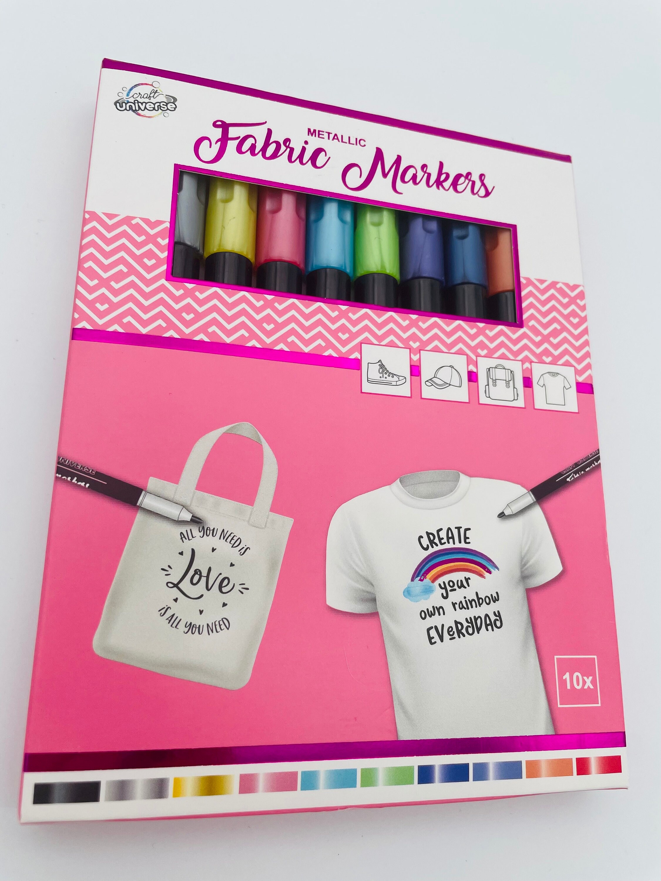 Fabric Pens Textile Markers Bold Vibrant Duel Ended Pen Choose Set