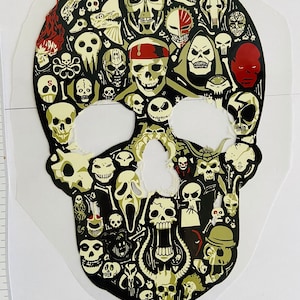 Iron-on Patch Skull in Skull Dead Dark Iron on Clothing Patch