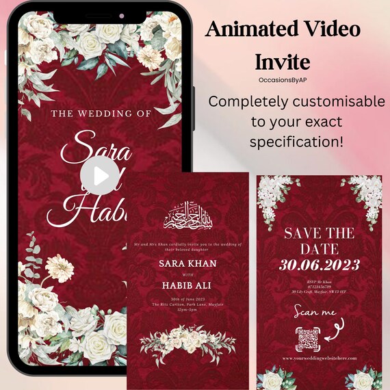 Animated Virtual Invitations  Weddings & Special Occasions