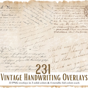 Superposiciones de escritura a mano vintage, 33 PNG transparentes Caligrafía y escritura antiguas, letras con láminas doradas, letras escritas a mano, uso comercial