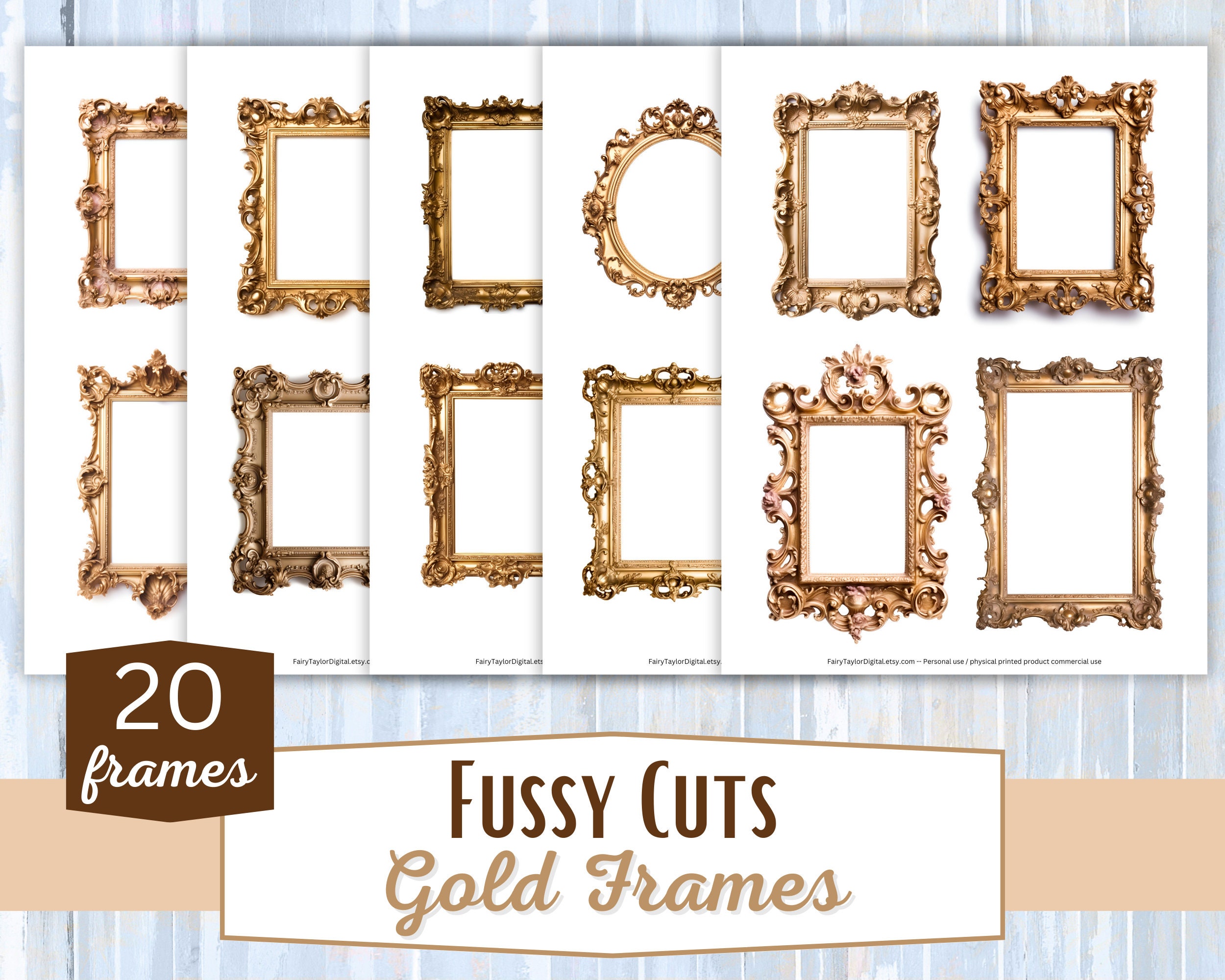 Gold Frames Rococo - Etsy