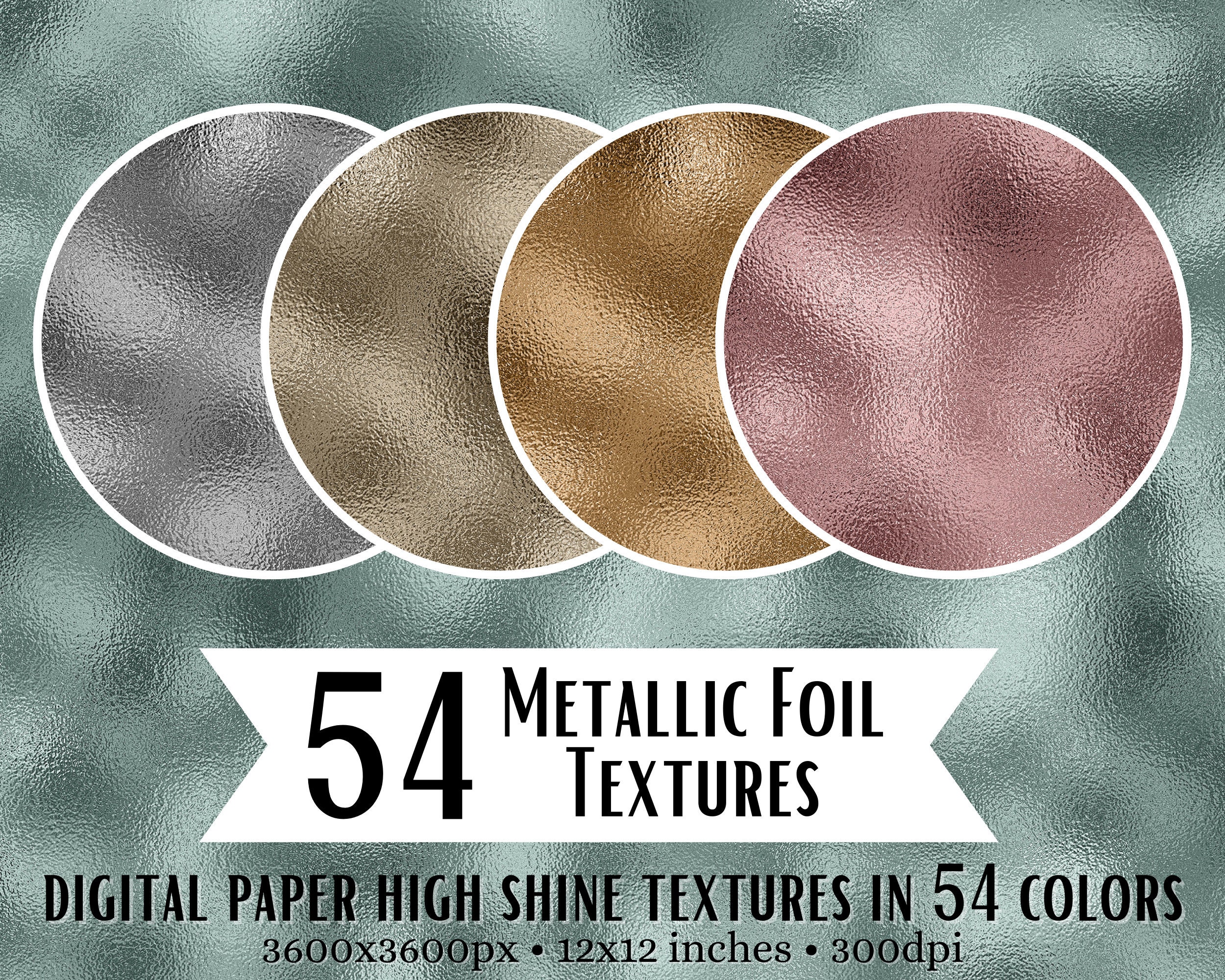 Copper Foil Glitter Digital Paper, Copper Digital Texture Paper