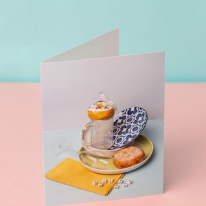 Cartão de felicitações - Cartão de Natal exclusivo feito à mão, perfeito para todas as ocasiões, design divertido e criativo