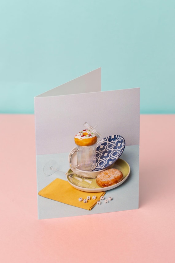 Handmade Donut Photo Greeting Card – All Occasions