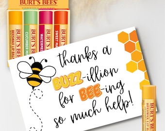 Thank You For Bee-ing a Great Teacher Tag, Printable End Of School Year Favor Tags, Bee Honeycomb Teacher Appreciation Gift Tag