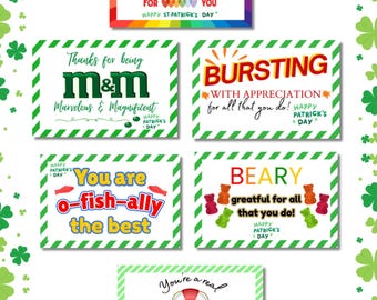 Thank You Candy Grams Printable Tags | Teacher & Student Gifts | Chocolate Appreciation Cards for Leadership Treats | appreciation Thanks