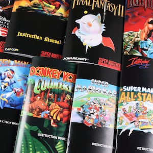 Super Nintendo - SNES - Manuales de instrucciones de reproducción