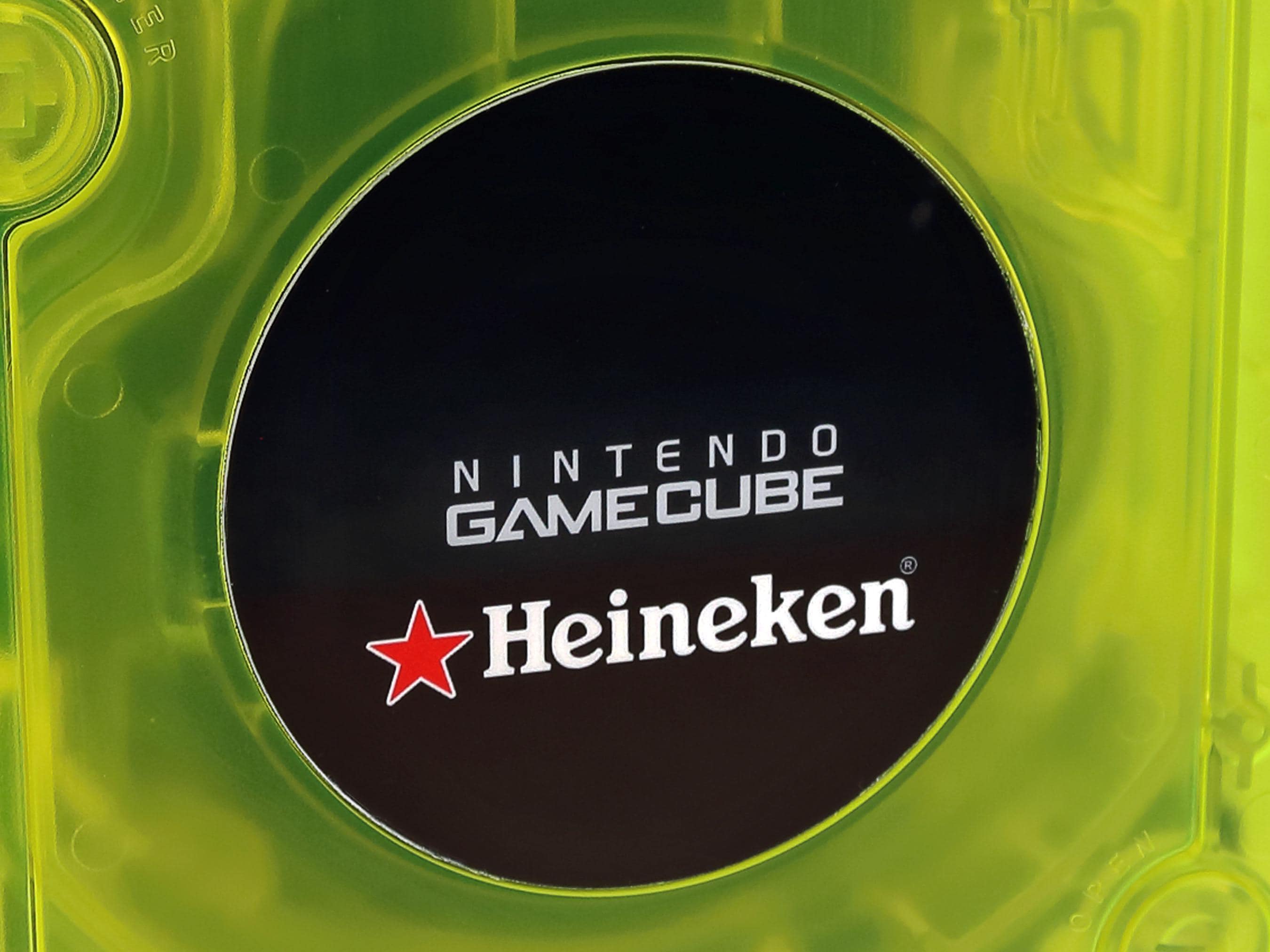 Nintendo GameCube Custom Replacement Jewel/Emblem/Faceplate, Heineken
