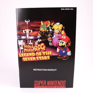 Super Mario RPG - SNES / Super Nintendo - Reproduction Instruction Manual