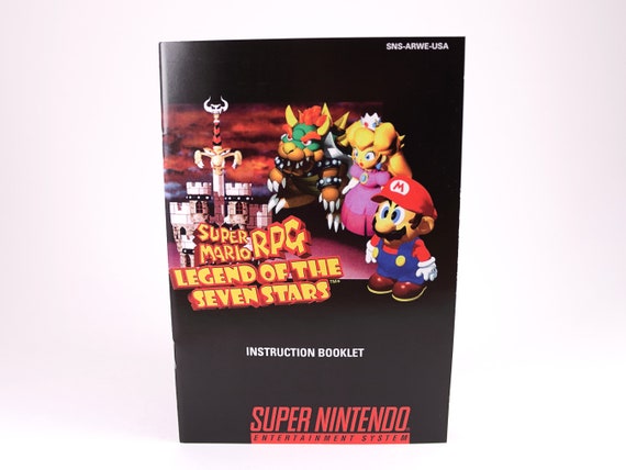 スーパーマリオRPG - SNES / スーパーファミコン - 複製説明書 - Etsy 日本
