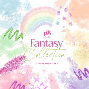brushes, strokes, glitters, cliparts