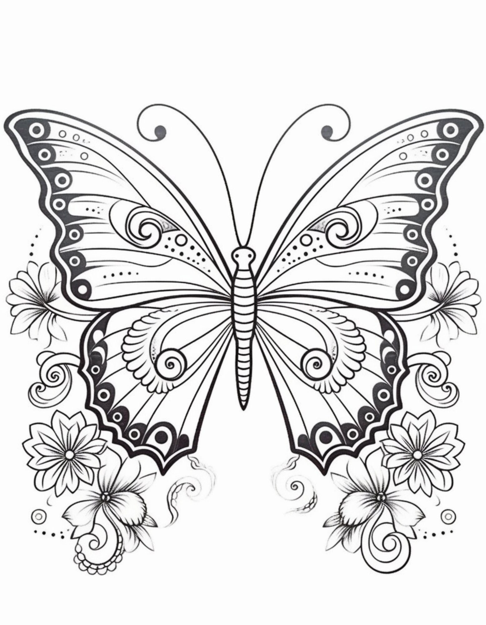 151 Butterfly Adult Coloring Pages Amazon KDP Coloring Book Publishing