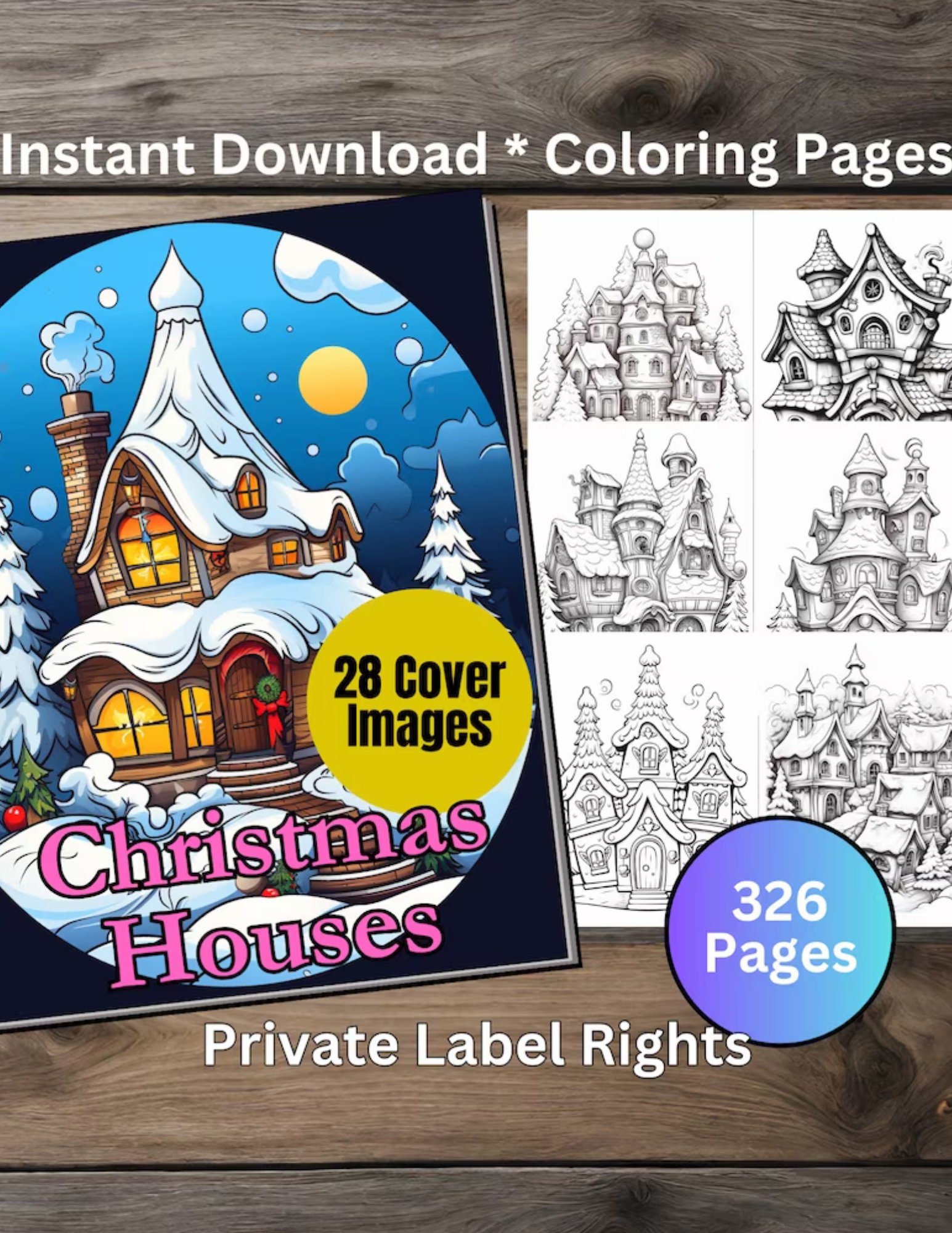 Christmas Bundle Aesthetic Coloring Book 3,114 Pages Plus 224 Cover ...