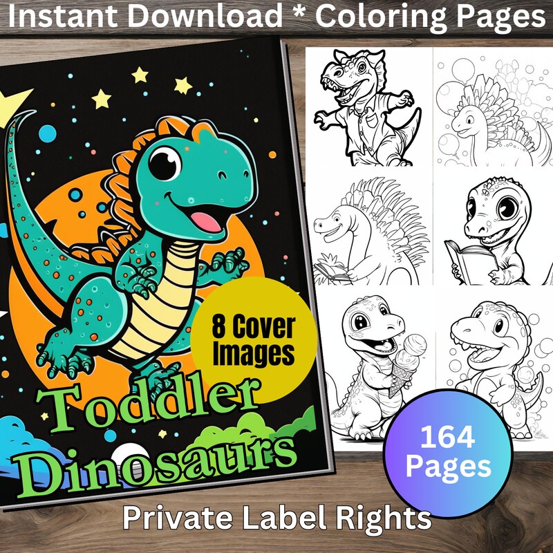 Dinosaurs Book - Etsy