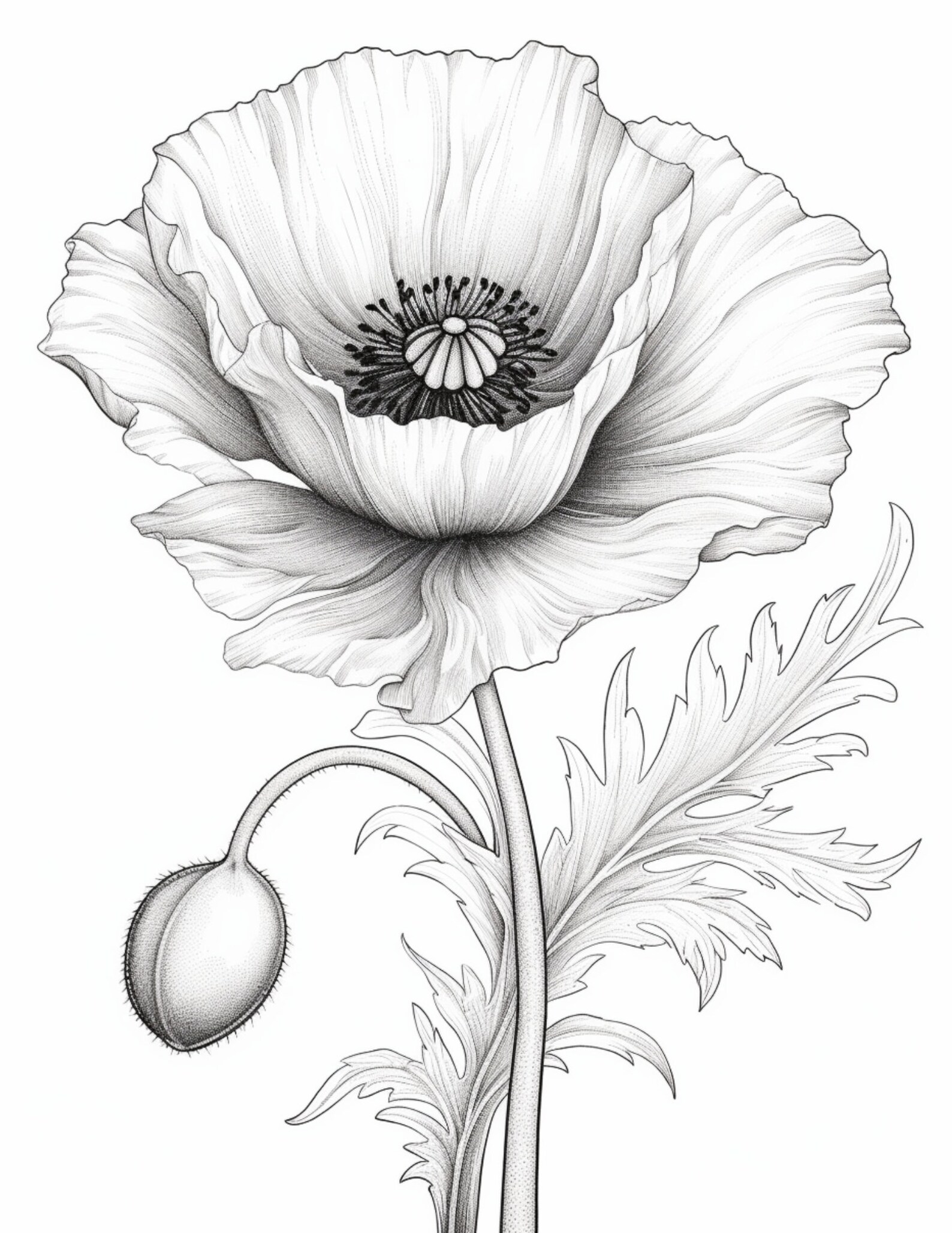 165 August Birthday Flower Poppies Coloring Book Pages Amazon KDP PLR 165 august birthday flower poppies coloring book pages amazon kdp plr