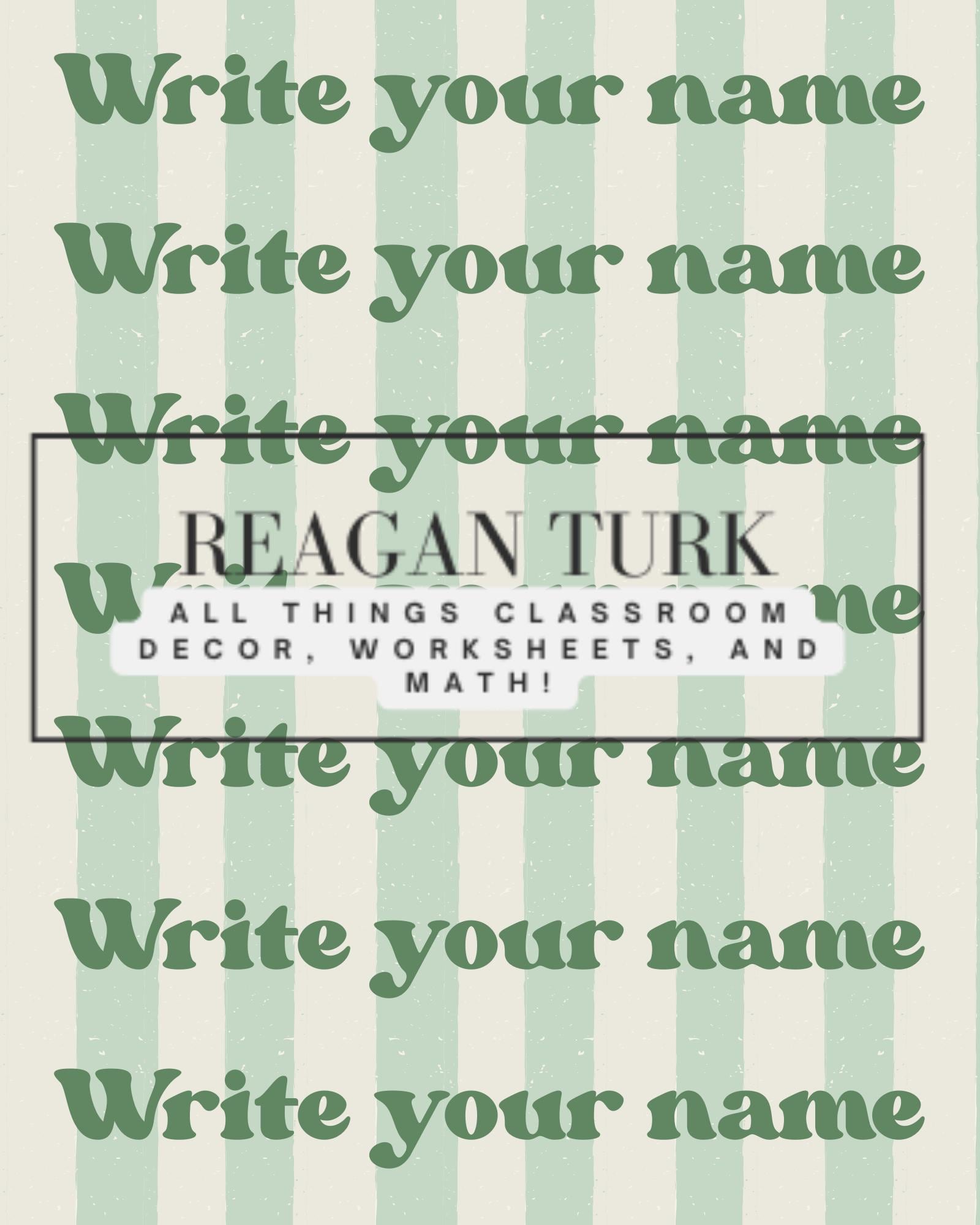 Write Your Name Poster - Etsy