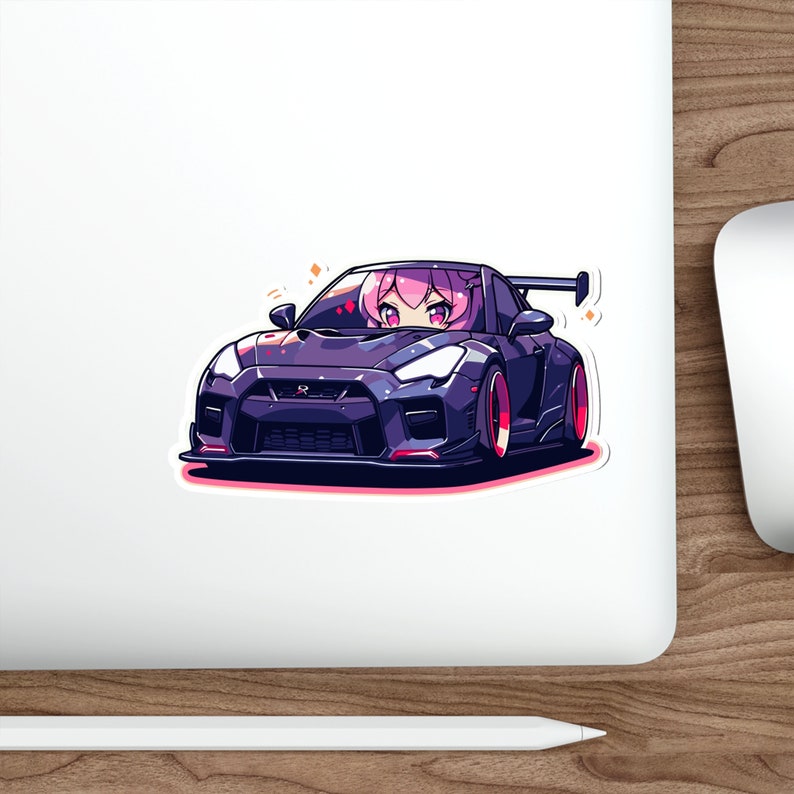 Chibi GTR JDM Die-cut Sticker - Adorable Speed Demon - Etsy