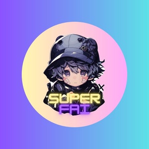 Chibi Anime Sad Boy Pegatinas Beso-Cut Pegatinas