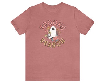 Spooky Season, Halloween Shirt, Women Halloween, Halloween Tees, Cute Ghost Shirt, Fall, TShirt Fall Shirts