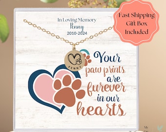 Custom Dog Mom Necklace, Pet Memorial Gift for Her, Personalized Cat Lover Cat Loss of Dog Christmas Gifts Mother's Day Gift for her