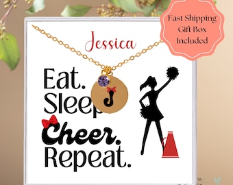 Custom Cheerleading Gifts, Personalized Cheerleader Necklace for Cheer Team, Bulk cheer Gifts, Cheer Team Gifts, Gifts for Pep squad, team