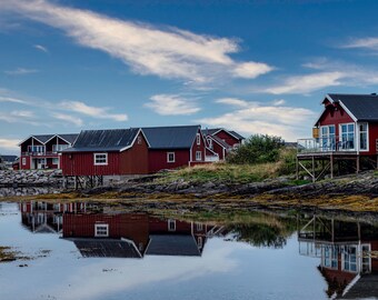 Gästehäuschen, lovund, Lofoten, Norwegen