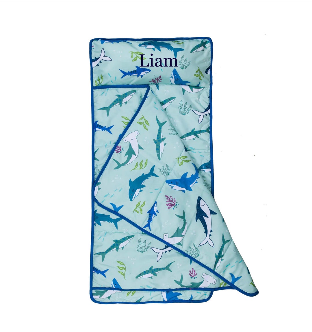 Shark Nap Mat, Boy Nap Mat, Preschool Nap Mat, Prek Nap Mat, Blue Nap