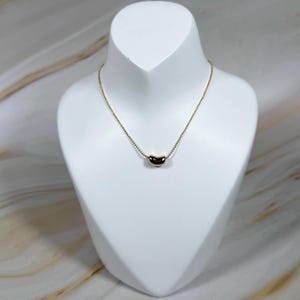 Bean Charm Necklace | Ball Necklace | Minimalist | Handmade Jewelry | Gift for Her | Simple | Dainty