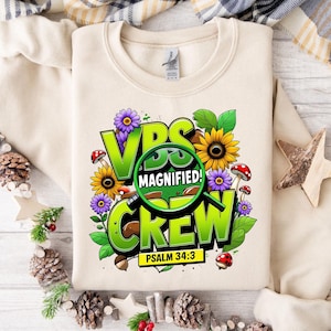 VBS Crew Magnified Psalm 34:3 Christian Bug Summer Faith png, Bible Summer Camp Magnified Digital, Vacation Bible School Design, Vbs 2025