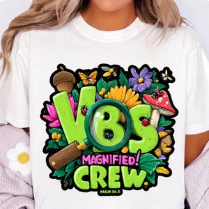 VBS Crew Magnified Psalm 343 Christian Bug Summer Faith png, Bible Summer Camp Magnified Digital, Vacation Bible School Design, Vbs 2025