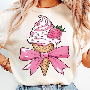 Zabawna kokietka łuk lody Png | Pobieranie cyfrowe | Lody w rożku Miska Lody Samochód Clipart | Lody Urodziny PNG