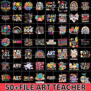 50+ Bundle Png Kunstlehrer, Kunstlehrer Png-Bundle, Boho Lehrer Png-Bundle, Lehrer Png-Bundle, Lehrer Wertschätzung Bundle, Lehrer Png