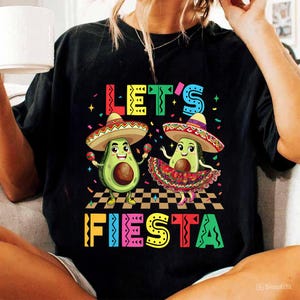 Cinco De Mayo Lets Fiesta Mexican Funny avocat hommes femmes PNG, avocat mignon Cinco de Mayo Fiesta Party Celebration Fun PNG, téléchargement numérique